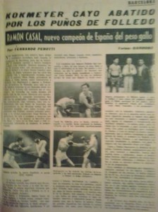 Titular a 5 columnas de la revista Boxeo, del título gallo de Moncho Casal. Archivo boxeodemedianoche.com