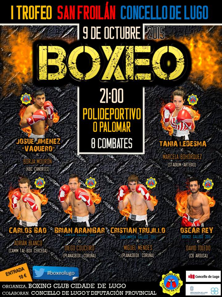 Obediente Muñeco de peluche genio VELADA EN EL POLIDEPORTIVO O PALOMAR DE LUGO ! – boxeodemedianoche