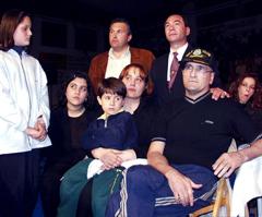 Pantera Junto a su familia durante el homenaje que se le tributó meses antes de su fallecimiento. Foto La Voz de Galicia