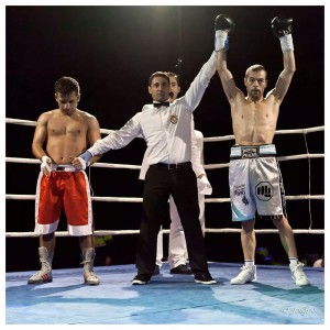 Moncho Miras entró por la vía rápida en el boxeo de pago. Foto Jolope. Cedida por la organización