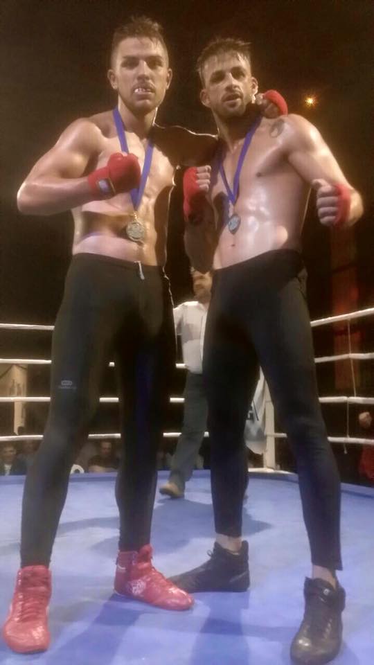 Alfonso " Iron " Quintas en su última victoria en Savate ante el rumano Alexandre Moraru. fobo