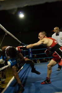 " Marquez " Aller ( rojo ) será un aliciente mas en la velada de Betanzos. foto Parreño