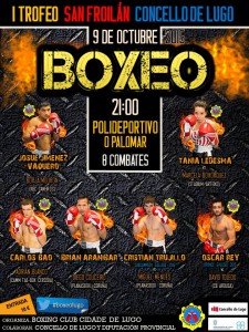 Cartel cortesía del Club Boxing Cidade de Lugo.