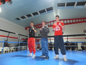 Manu Miguez, Oro, José Martinez Plata y Alberto Vera, Bronce.