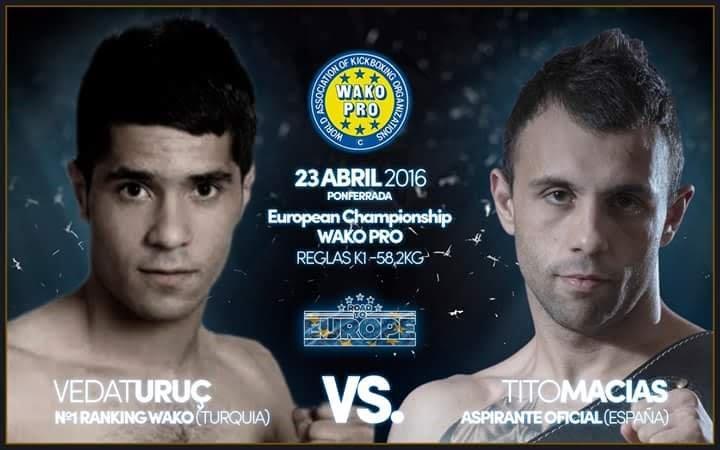 Campeón actual y aspirante al Campeonato Europeo de la categoría de 58,200 kilogramos. foto cedida por el Club Kick Boxing Valdeorras.