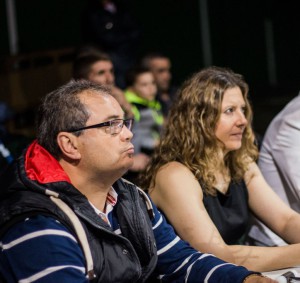 La vicepresidenta Montse Pérez y el presidente Manuel Planas, artífices de este hito del boxeo gallego