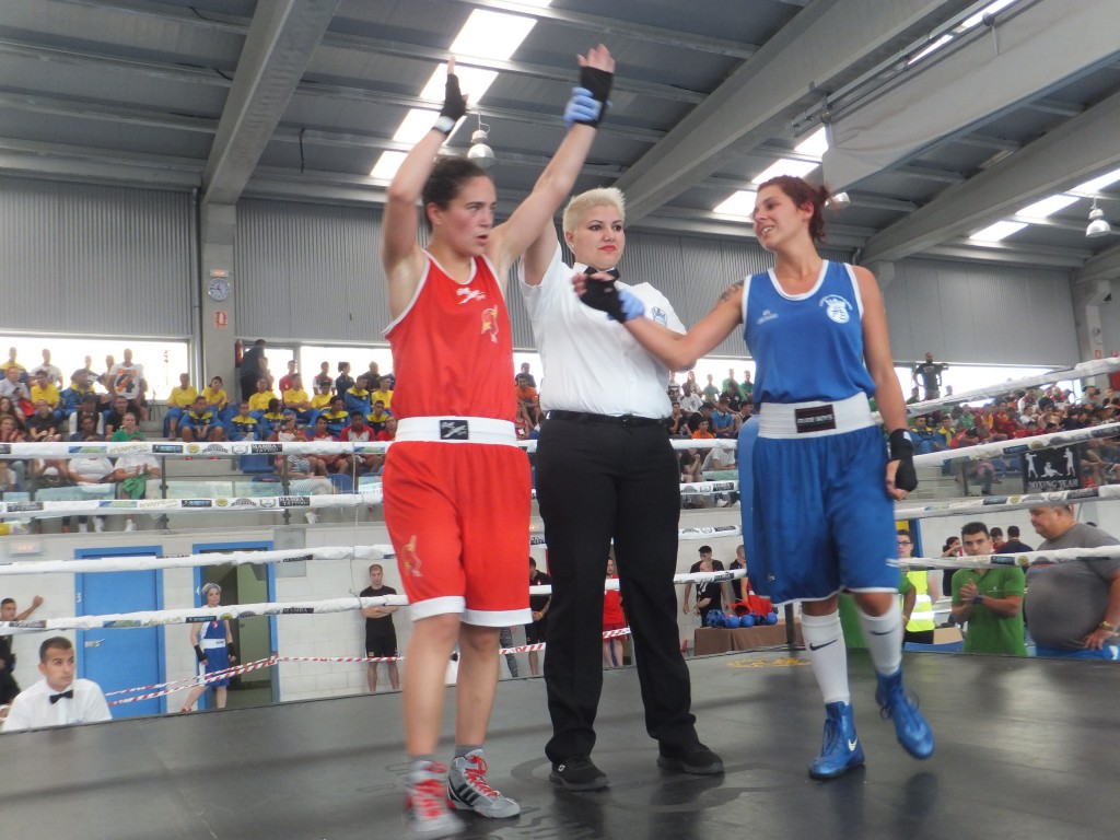 Lorea Murgoitio dio la primera alegría en féminas. Foto Juan Barral