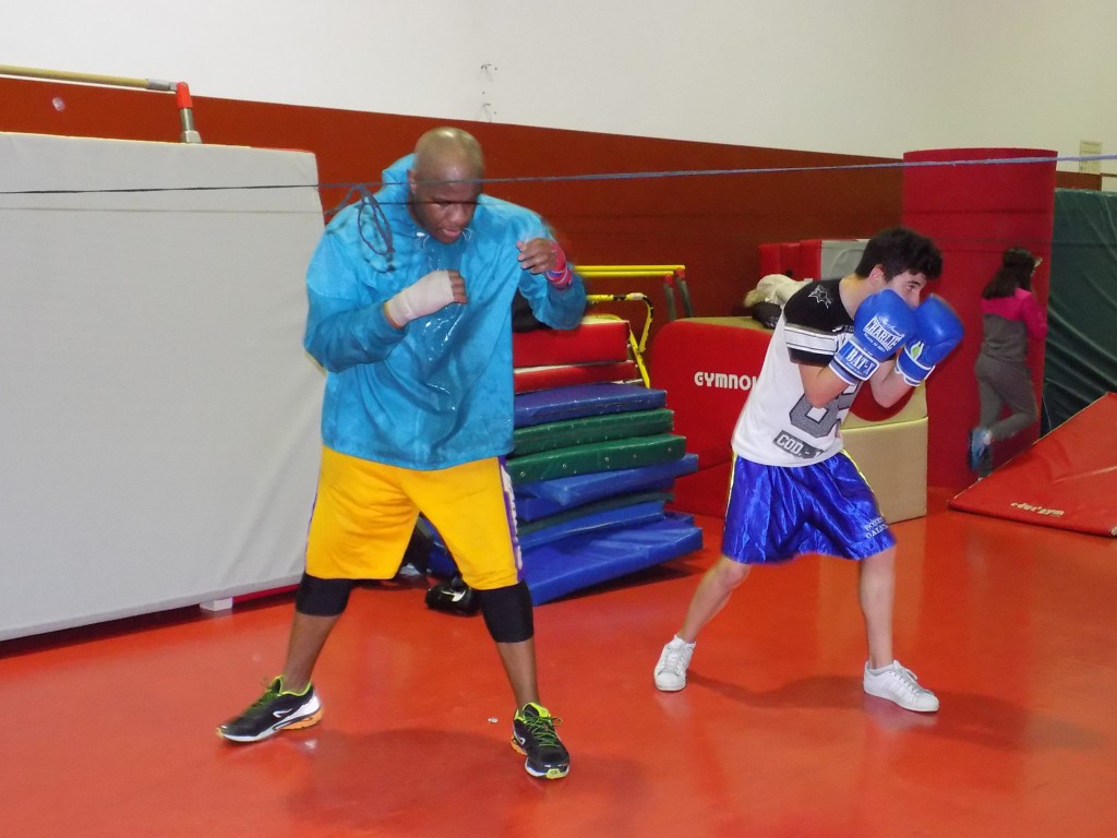 ´GENARO GALLO (drcha) haciendo sombra al lado de RAOUL LA FORCE TRANQUILLE en el Ludus Box.