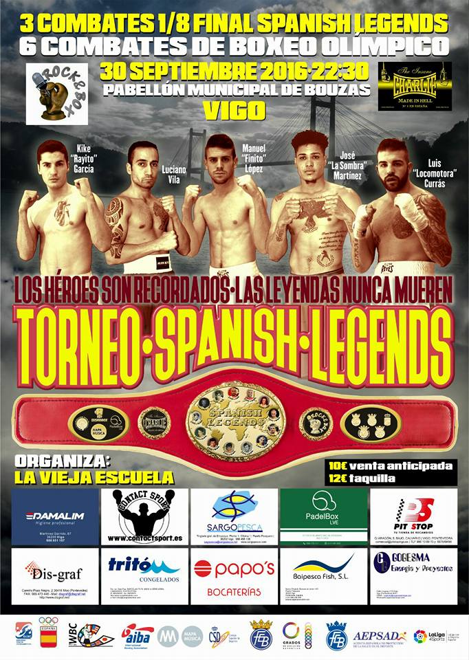 Cartel informativo de los octavos de final del torneo SPANISH LEGENDS