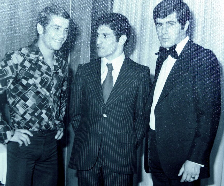 Perico Fernandez, el vigues Bernardez y el campeón mudial Pepe Duran. Foto archivo de Pepe Duran