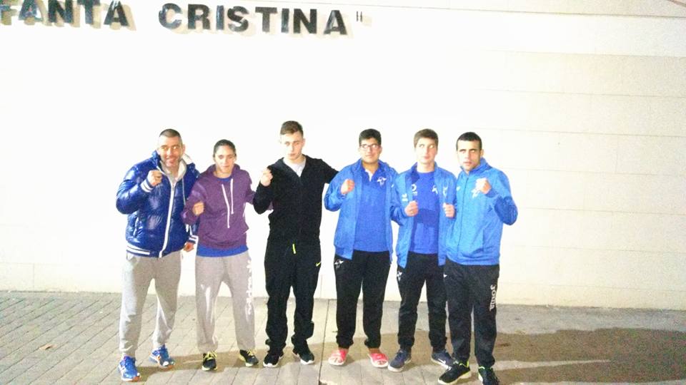 Alberto Teijeiro, Lorea Murgoitio, Berto Loureiro, Amancio Martínez, Alex Sotelo y Aarón González.