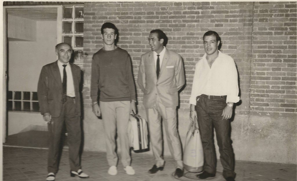 De izquierda a derecha JORGE MORENO, LUIS FOLLEDO, MARTIN BERROCAL y DIEGO INFANTES. foto revista Boxeo