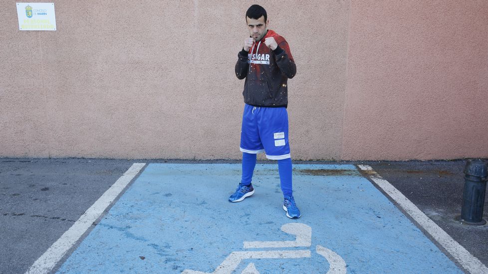 Aarón González aparcó su incapacidad transitoria a base de esfuerzo y superación. Foto de Ramón Leiro para La Voz de Galicia.
