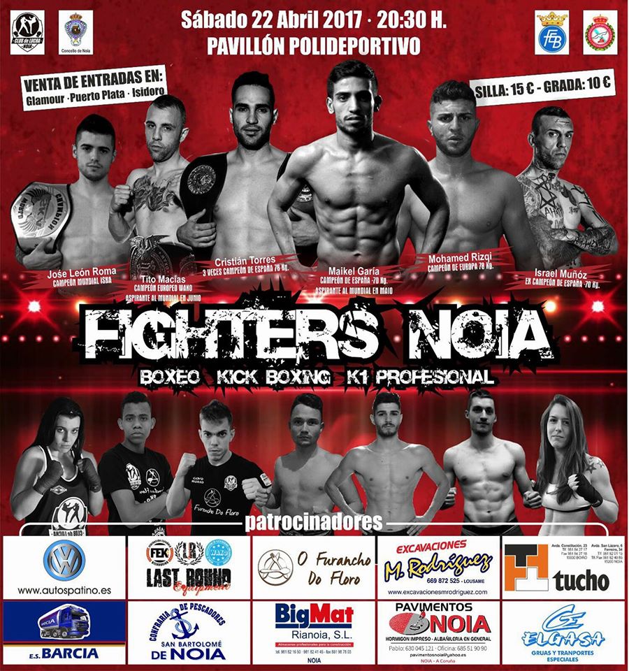 Afiche anunciador del macro evento de los deportes de contacto impulsado por el CLUB DE LUCHA NOIA.