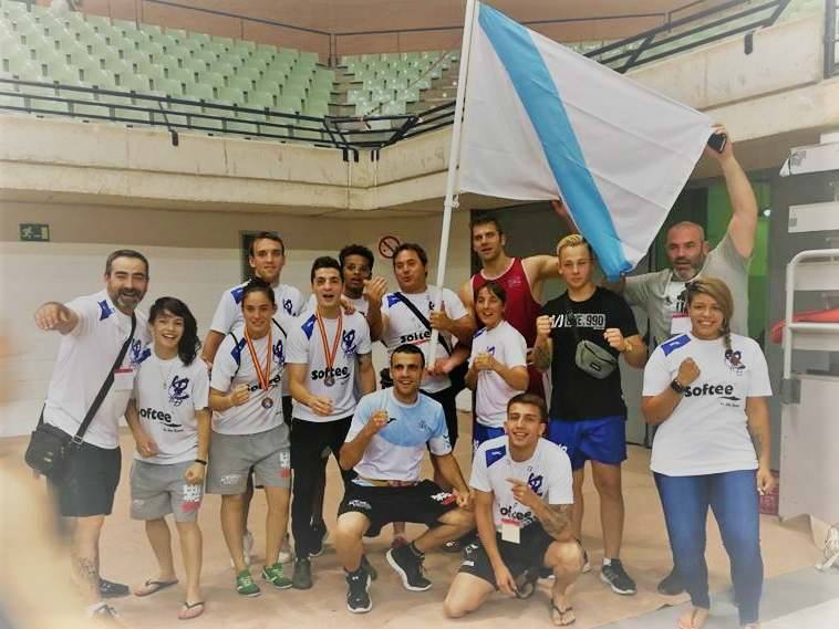 La Selección Gallega que ocupó el segundo lugar del podio por Equipos.