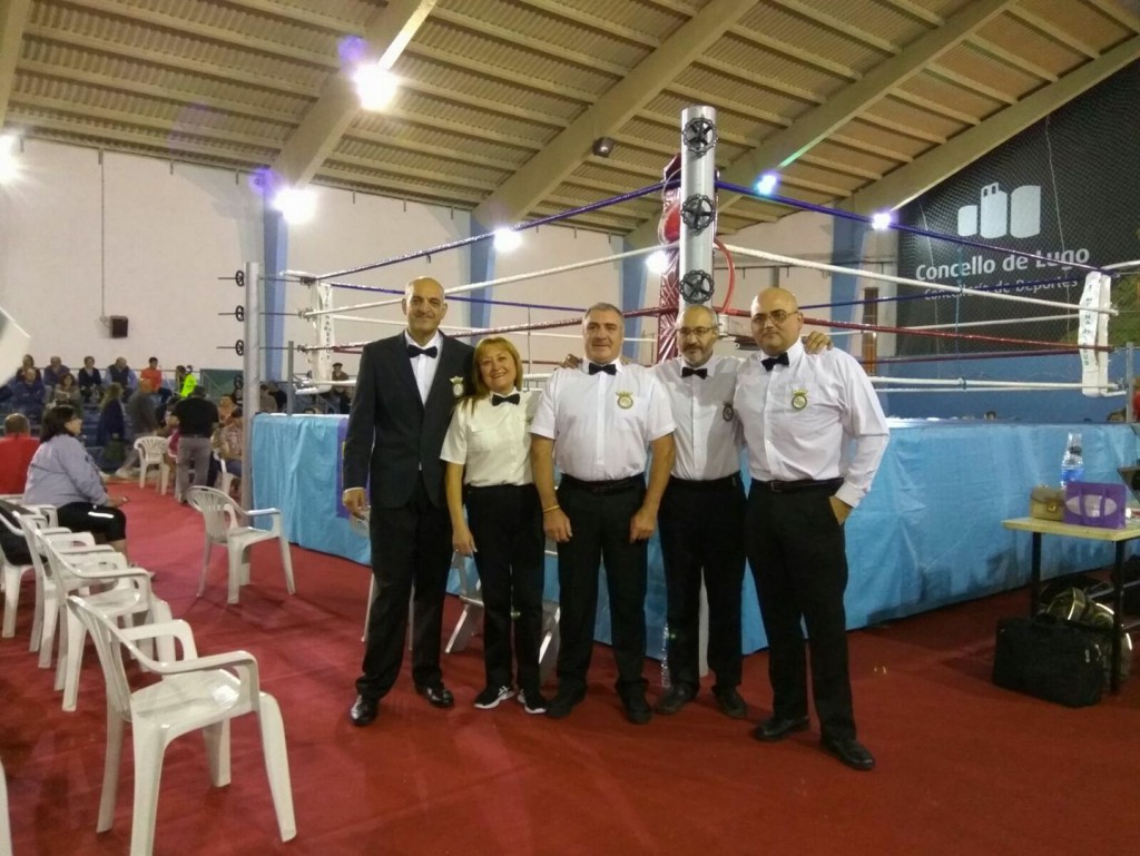 Delegado y terna arbitral del III Torneo San Froilán Concello de Lugo. foto cedida