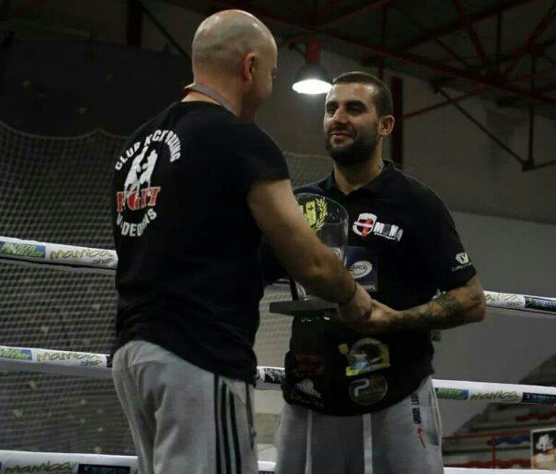 Juan J. Pardo de Valdeorras y Diego Vázquez del Bierzo son los animadores del boxeo en sus respectivas comarcas. foto cedida por JJPardo.